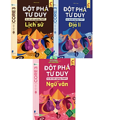 Sách - Combo Đột phá tư duy kì thi tốt nghiệp THPT môn Văn, Sử, Địa