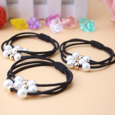 Đồ buộc tóc xinh xắn, 5 chun buộc tóc đính hạt nhiều màu cực đẹp SC24