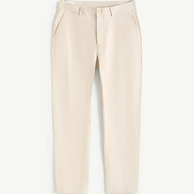 Quần kaki nam đính nhãn kim loại Form Slim cropped - ROUTINE 10S25PCA002