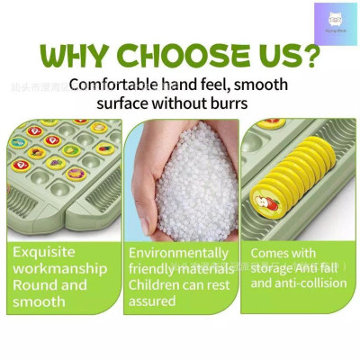 Bộ đồ chơi Cờ lật ghi nhớ tìm hình giống nhau cho 4 người chơi - rèn luyện trí nhớ cho bé