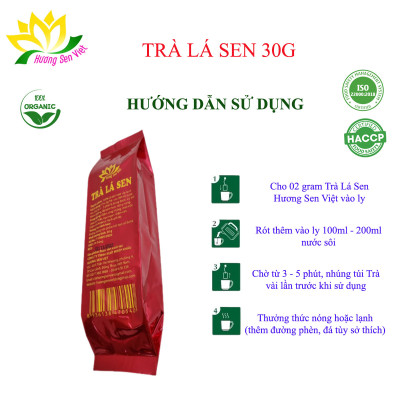 TRÀ LÁ SEN GÓI 30G - HƯƠNG SEN VIỆT
