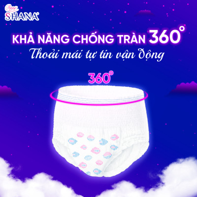 [MUA 1 TẶNG 1] Băng Vệ Sinh Quần Peppy Shana Ngày Đêm Siêu Thấm, Freesize, Chống Tràn Tối Đa