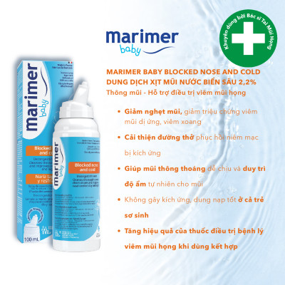 Xịt Mũi Nước Biển Sâu Marimer - Thông mũi, Giảm Nghẹt Mũi Dành Cho Trẻ Sơ Sinh - 7203C
