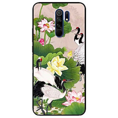 Ốp lưng dành cho Xiaomi Redmi 9 mẫu Sen Và Hạc