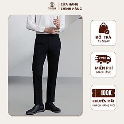 Quần tây nam Thái Tuấn không tăng đơ màu đen | Lịch lãm, nam tính, thời trang - Thời trang Công Sở/Dạo phố