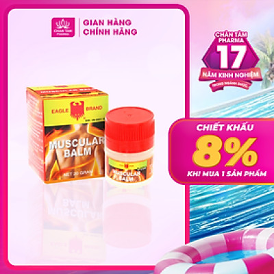 [Chính Hãng Singapore] Cao Xoa Bóp Con Ó Muscular Balm 20g - Giảm Đau Cơ Hiệu Quả