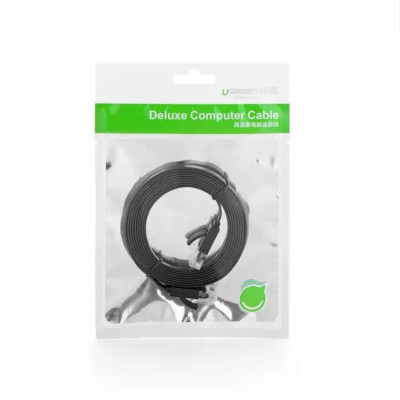Ugreen UG50174NW102TK 2M màu Đen Cáp mạng LAN CAT6 dây dẹt - HÀNG CHÍNH HÃNG