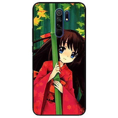 Ốp lưng dành cho Xiaomi Redmi 9 mẫu Anime Cô Gái Kimono Đỏ