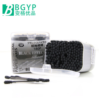 Hộp 180 chiếc tăm bông tai than hoạt tính - Hàng nội địa Nhật Bản nhập khẩu chính hãng