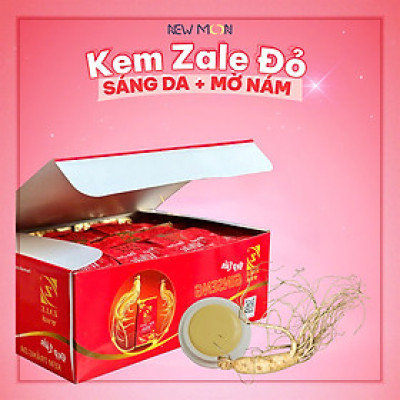 1 Hộp Kem Dưỡng Trắng Da Z ZALE ĐỎ NHÂN SÂM 6g Tẩy Nám Tàn Nhang Che Khuyết Điểm - HỘP 24 HỦ