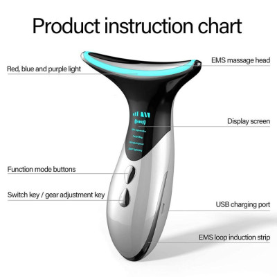 Máy nâng cơ mặt, Giảm nhăn, Tăng sinh collagen, Công nghệ Nhật Bản Cổ thiên nga DRU - Hàng Chính Hãng