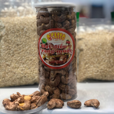 Hạt Điều Rang Muối Vỏ Lụa Loại Cồ O