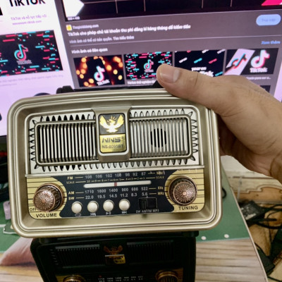Đài Radio Japan NNS-8091BT có bluetooth FM-AM/FM/SW nhật bản cổ điển sang trọng-Hàng Chính Hãng