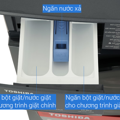 Máy giặt Toshiba Inverter 10.5 kg TW-T21BU115UWV(MG) - Hàng chính hãng - Chỉ giao HCM