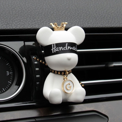 Trang Trí Cài Cửa Gió Điều Hoà Hình Gấu Bear Đính Đá Siêu Đẹp 