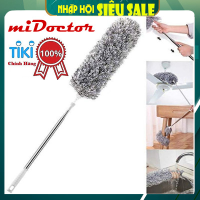 Chổi Quét Trần Nhà, Chổi Phất Trần Có Cán Điều Chỉnh Độ Dài Tới 2,8m Quét Mạng Nhện, Lau Chùi Bụi Bẩn Trên Cao miDoctor