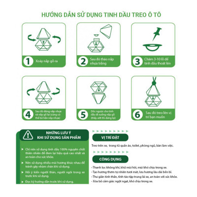 Tinh Dầu Treo Xe Oải Hương Kobi (30ml) Treo Ô Tô, Treo Phòng, Tủ Quần Áo - Tinh Dầu Thiên Nhiên Nguyên Chất, Giúp Giảm Stress, Xua Đuổi Côn Trùng Và Khử Mùi Hiệu Quả, Thích Hợp Dùng Với Đèn Xông Và Máy Khuếch Tán - Tặng Kèm Vỏ Lọ Treo Sang Trọng, Tiện Dụn