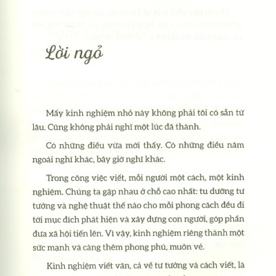Sổ Tay Viết Văn - Những chia sẻ về kinh nghiệm cầm bút
