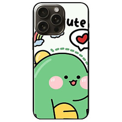 Ốp lưng dành cho Iphone 15 - Iphone 15 Plus - Iphone 15 Pro - Iphone 15 Pro Max - Khủng Long Cute Tim - Hàng Chính Hãng