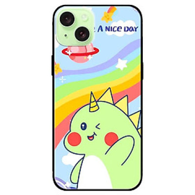 Ốp lưng dành cho Iphone 15 - Iphone 15 Plus - Iphone 15 Pro - Iphone 15 Pro Max - Khủng Long Xanh - Hàng Chính Hãng