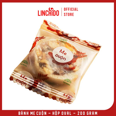 Bánh Me Cuộn - Đặc Sản Đồng Tháp - Hộp Oval - 200 Gram