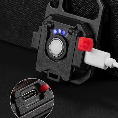 Đèn LED Mini Móc Khóa Siêu Sáng Tiện Dụng PaKaSa,  Đèn Pin COB Dã Ngoại Thường Ngày, Sạc TYPE-C Tiện Dụng Dung Lượng PIN 500mAh- HÀNG CHÍNH HÃNG