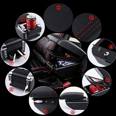 Hộp tỳ tay xe dành cho Cruze cao cấp tích hợp cổng sạc USB