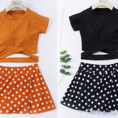 Bikini Hot Áo Croptop Váy Xòe AT136 MayHomes