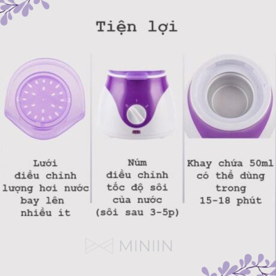 Máy Xông Tinh Dầu Mặt Mũi Họng Mini Hàng Chính Hãng MINIIN - Xông Hơi Thảo Dược Hoa Quả Tại Nhà - An Toàn Hiệu Quả 