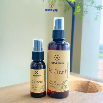 Chai xịt thơm sả chanh Dương Minh tinh dầu tự nhiên khử mùi, thơm xe, thơm phòng, thư giãn