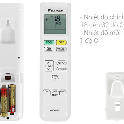 [Miễn phí công lắp] Model mới 2023 - Máy Lạnh Daikin FTF25XAV1V 1HP (9000 BTU) - Bền bỉ - Luồng gió dễ chịu - HÀNG CHÍNH HÃNG
