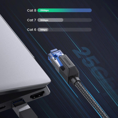 Ugreen UG80432NW153TK 3M CAT8 Shielded Cáp nối mạng Lan giữa các máy tính - HÀNG CHÍNH HÃNG