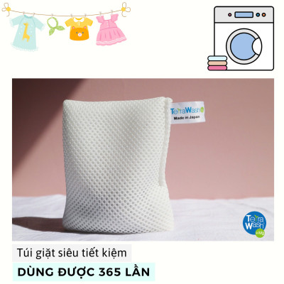 Túi giặt quần áo thay thế bột giặt Magie Terra Wash +Mg - Công nghệ Nhật Bản Hộp 125gr 