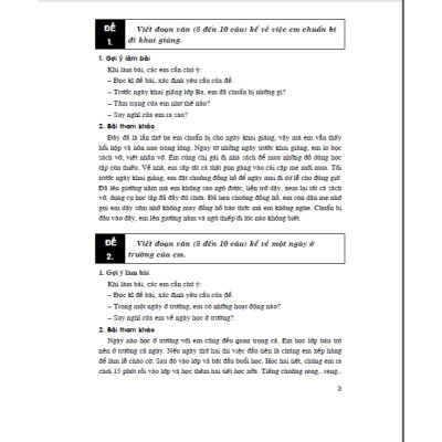 Những Bài Làm Văn Mẫu Lớp 3(Dùng Chung Cho Bộ SGK Hiện Hành )-MK