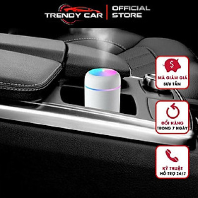 Máy Phun Sương Tạo Độ Ẩm Không Khí Dung Tích 300ml Kết Hợp Với Đèn Led - Dạng Cầm Tay Dùng Được Trong Xe Hơi ️HÀNG HOT