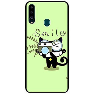 Ốp lưng dành cho Samsung A12 - A20 / A30 - A20s mẫu Mèo Xanh Chụp Ảnh