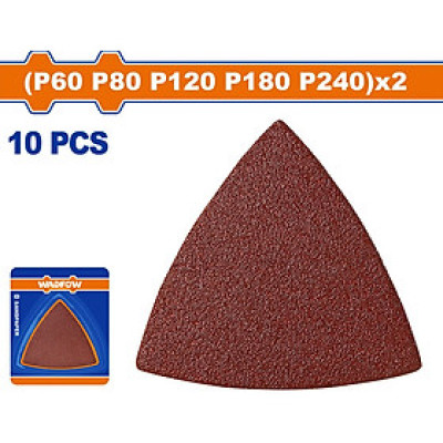 [CHÍNH HÃNG] Bộ 10 giấy nhám tam giác (cho máy cắt gọc đa năng) WADFOW WMA8K03