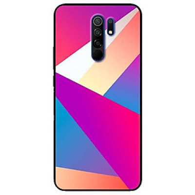 Ốp lưng dành cho Xiaomi Redmi 9 mẫu Hình Khối Vàng Xanh