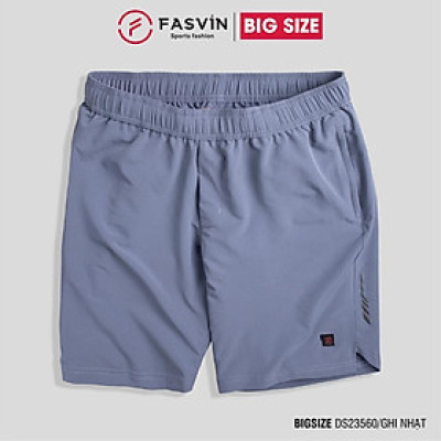 Quần đùi nam thể thao BIG SIZE  FASVIN Từ 80 Đến 120KG vải co giãn mềm mát D23560.HN