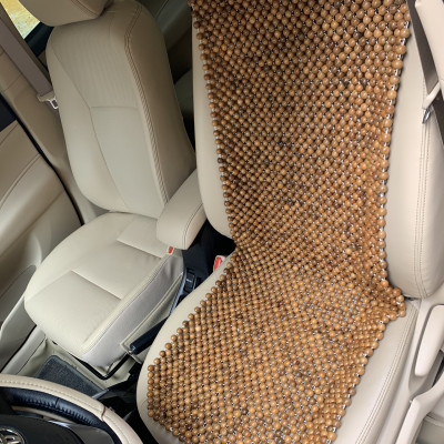 Đệm khoác ghế ô tô hạt gỗ Bách Xanh 12ly - Nệm , Thảm trang trí nội thất xe ô tô , Lót ghế văn phòng , ghế giám đốc trong phòng làm việc , phòng học 