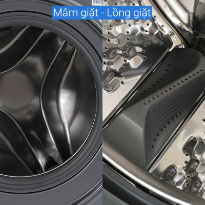 Máy giặt sấy Toshiba Inverter giặt 10,5 kg - sấy 7 kg TWD-T25BZU115MWV(MG) - Hàng chính hãng - Chỉ giao HCM