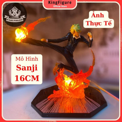 Mô Hình LED Sanji 16cm Hắc Cước Mô hình One Piece Cao Cấp, Figure Mô Hình Anmie One Piece Luffy Vua Hải Tặc