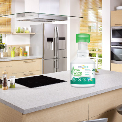 Sáp thơm khử mùi Stanhome Stan Wick Green Floral 250ml hương hoa cỏ mùa xuân tiêu chuẩn Air Label Score A+