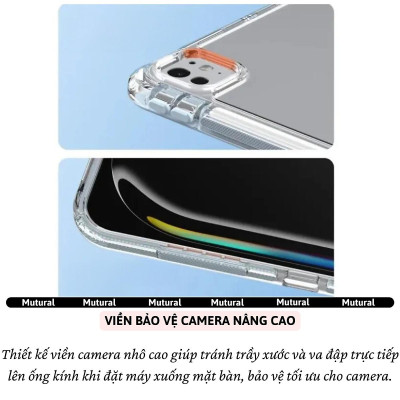 Bao da Cho IPAD Gen 11 A16 2025 / Gen 10 10.9 inch 2022 hiệu Mutural Clear Pro - Lưng PC trong suốt , viền TPU, Có Khay Đựng Bút, Bao Da Thông Minh, tự động tắt mở màn hình - Hàng nhập khẩu