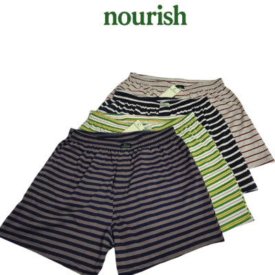 Quần đùi mặc nhà nam chất cotton họa tiết sọc trẻ trung NTQĐN0888