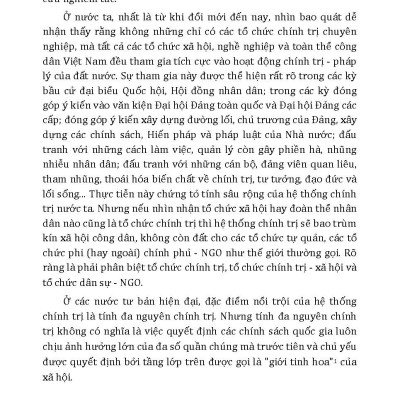 Những Đặc Trưng Cơ Bản Của Bộ Máy Quản Lý Đất Nước Và Hệ Thống Chính Trị Nước Ta Trước Thời Kỳ Đổi Mới 