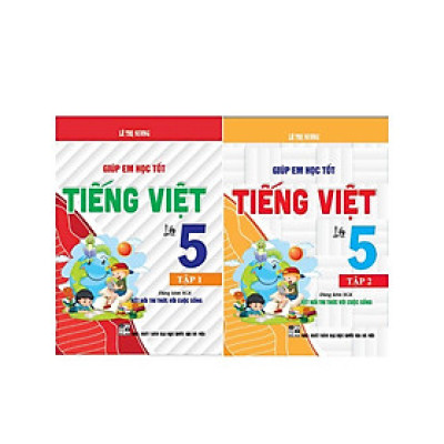 Combo Giúp em học tốt tiếng việt lớp 5 - tập 1 + 2  (dùng kèm sgk kết nối tri thức với cuộc sống)  - HA