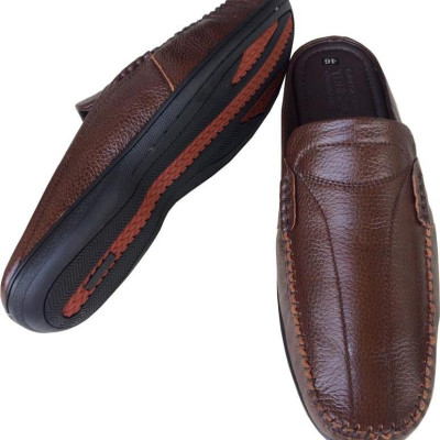 Dép bít mũi nam BIGSIZE da bò cao cấp Trường Hải BM056