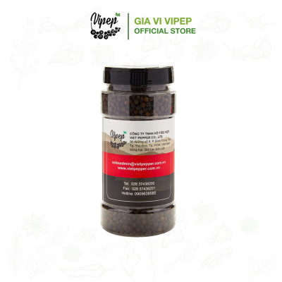 Tiêu Đen Hạt Tự Nhiên Vipep Hũ Nhựa 250g