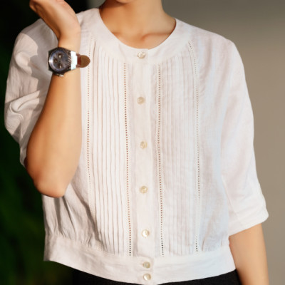 Áo Croptop Linen Jax TOP188 Thời trang thiết kế Hity